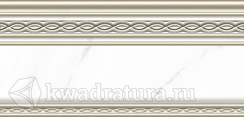 Бордюр для настенной плитки Alma Ceramica Ilana BWU29ILN07R 12*24,6 см