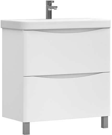 Тумба напольная Vigo Glem 70 белая с умывальником 9595