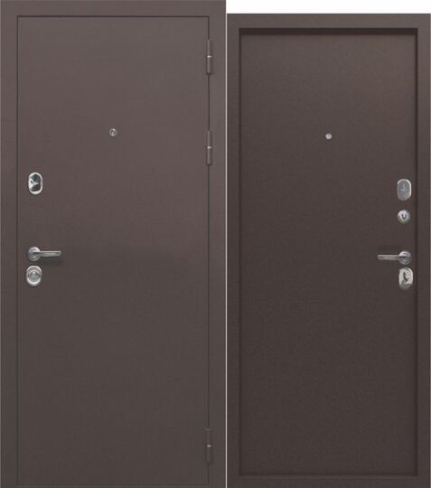 Дверь входная металлическая Е-Трейд 10 см Медный антик - Медный антик