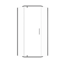 Душевая ширма Triton Дека-Графит 100*100 см (без поддона) Щ0000073930