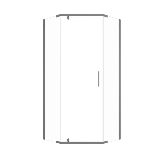 Душевая ширма Triton Дека-Графит 100*100 см (без поддона) Щ0000073930