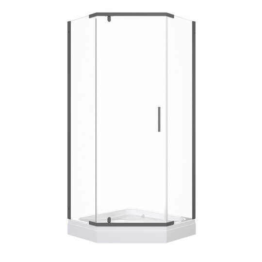 Душевое ограждение Triton Дека-Графит 100*100 см (с поддоном) Щ0000073926