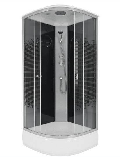Душевая кабина Niagara Eco NG-3504-14BLACK 90х90х215 см