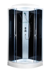 Душевая кабина AQUAPULSE 4023D grey black 100*100 см