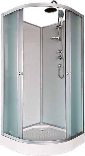 Душевая кабина AQUAPULSE 8507B fabric white 90*90 см