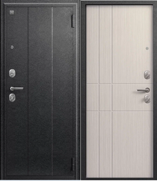 Дверь входная металлическая Центурион А-02 Серый муар - Капучино 3Д