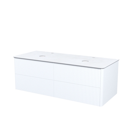 Тумба подвесная Iddis Aiger 120 см белая со столешницей AIG12W0i95K