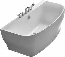 Акриловая ванна BelBagno 165х78 см BB74-1650-W0 без перелива, белый