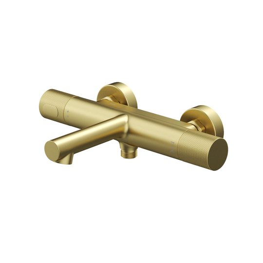 Смеситель для ванны Iddis Duna с термостатом, матовое золото, DUNMG02i74WA