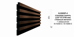 Декоративная панель Kr208SP-4 122*12*2700 мм