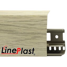 Плинтус Line Plast 85 мм Ясень шимо светлый LS004