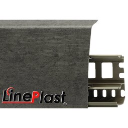 Плинтус Line Plast 85 мм Бетон антрацит LS029