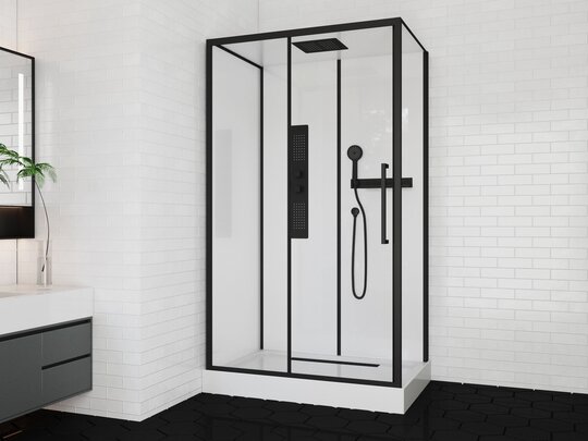 Душевая кабина ODA 8805 Р прозрачное стекло н/п 120*80*210 см крыша стекло