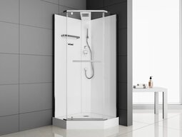 Душевая кабина ODA H901 прозрачное стекло н/п 90*90*215-225 см без крыши