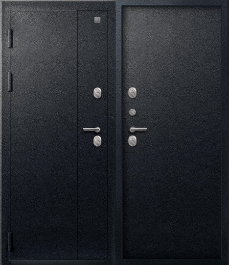 Дверь входная металлическая Центурион Т-111 Черный муар - Черный муар