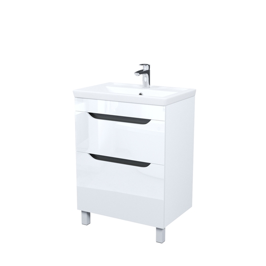 Тумба напольная Iddis Ray 60 см белая с умывальником RAY60WFi95K